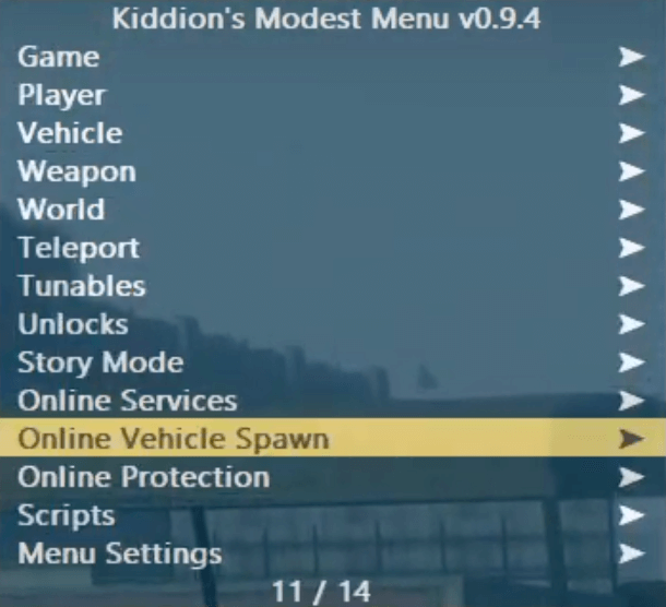 kiddion mod menu